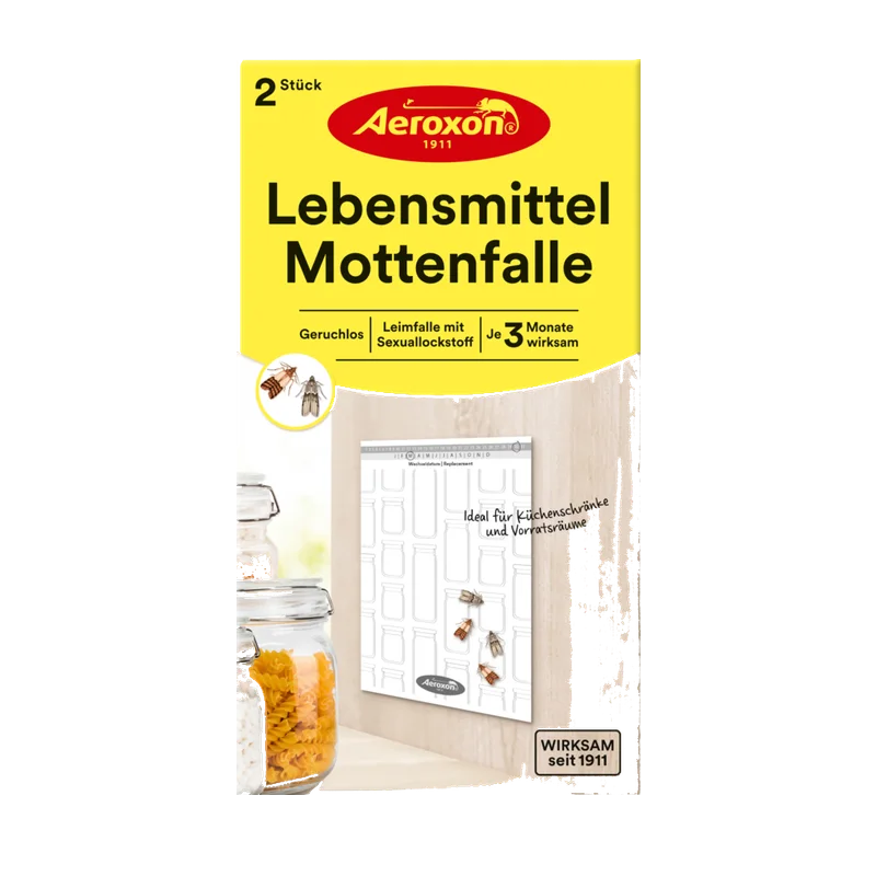 Aeroxon levensmiddelenmottenval – feromoonval, 2 stuks